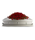 Greatest Love Casket Spray from Designs by Dennis, florist in Kingfisher, OK